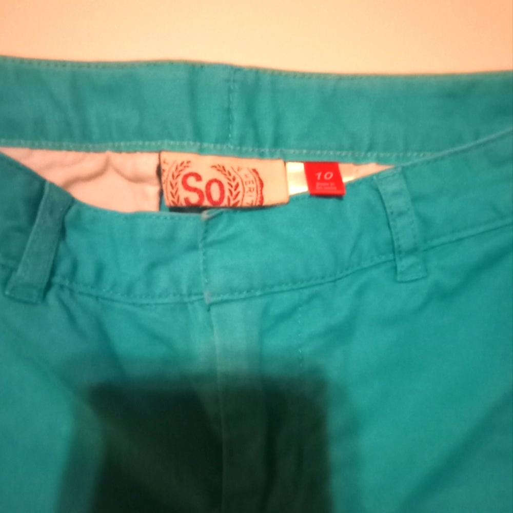 So Her light blue girl shorts size 10